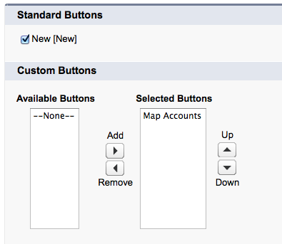 Account Buttons