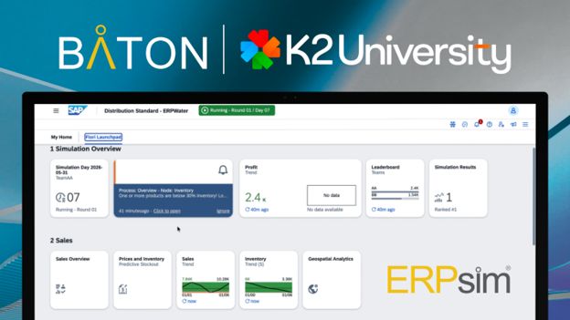 K2U and Baton Simulations Expand SAP Enablement Programs with ERPsim